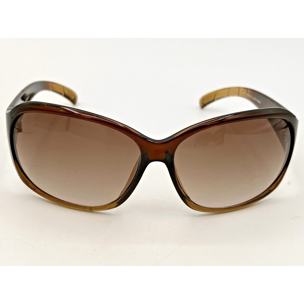 Elle Designer Oversized Sunglasses Ombre w/ Textured Sides EL18100